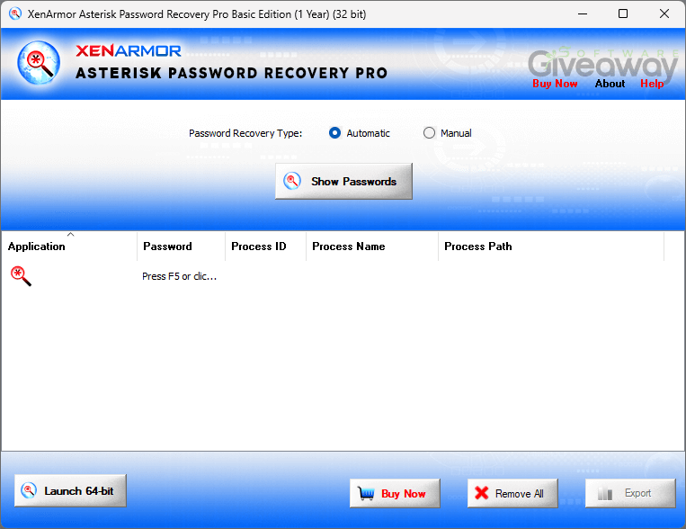 giveaway-xenarmor-asterisk-password-recovery-screenshot-1