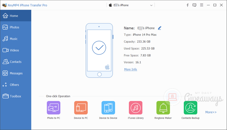 giveaway-anymp4-iphone-transfer-pro-main-interface