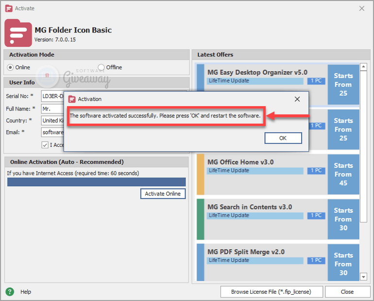giveaway-mg-folder-icon-basic-activated-successfully