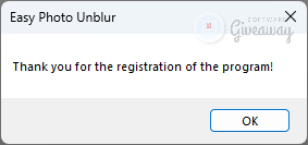 giveaway-softorbits-easy-photo-unblur-registered-successfully