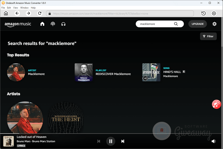 giveaway-ondesoft-amazon-music-converter-screenshot-1