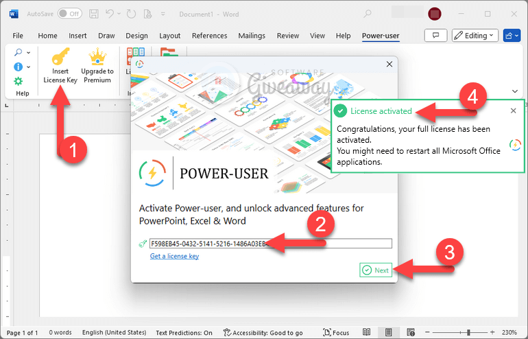 giveaway-power-user-premium-activated