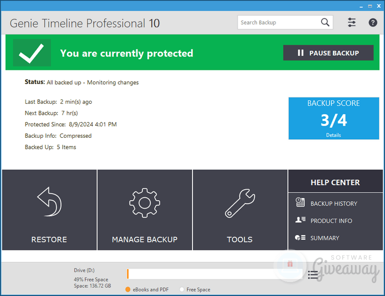 giveaway-genie-timeline-pro-screenshot-1