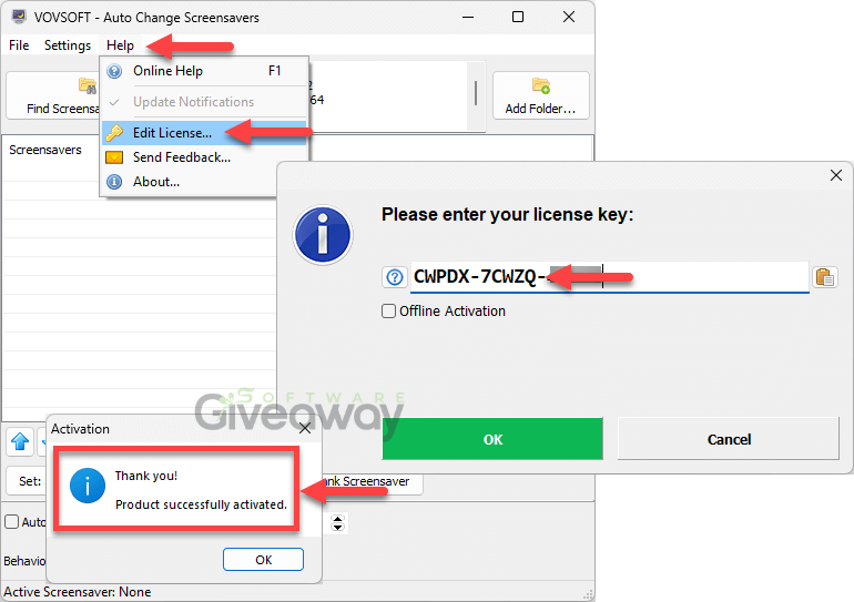 giveaway-vovsoft-auto-change-screensavers-activated