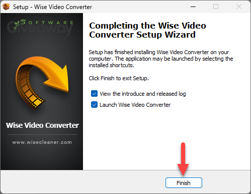 giveaway-wise-video-converter-pro-install