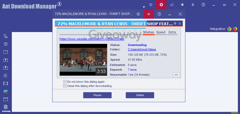 giveaway ant download manager pro screenshot free