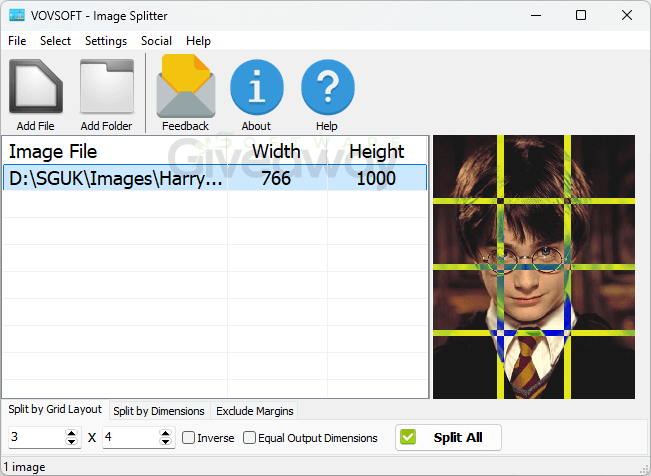 Vovsoft Image Splitter 1 Vovsoft Image Splitter