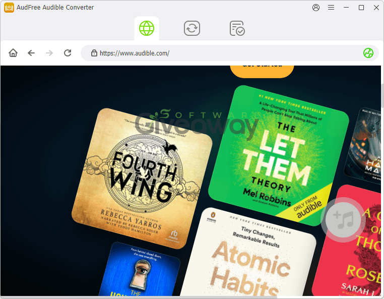 AudFree Audible Converter 1 AudFree Audible Converter