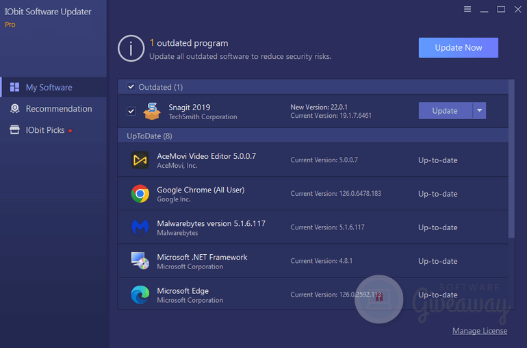 IObit Software Updater PRO 8