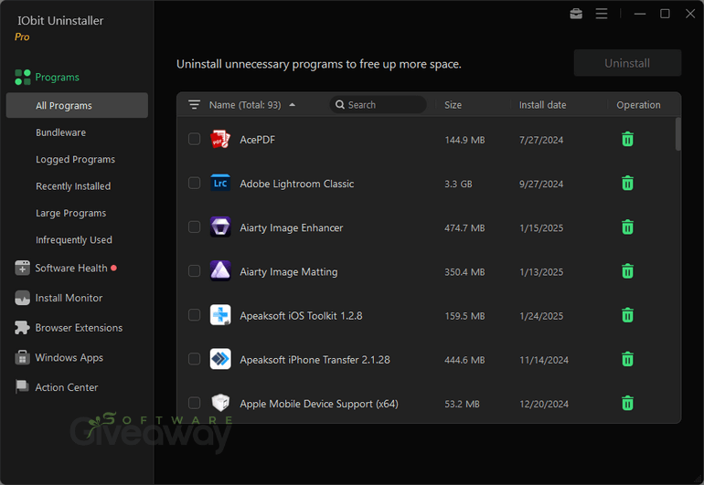 IObit Uninstaller PRO 15 (100% Discount) 1 IObit Uninstaller PRO