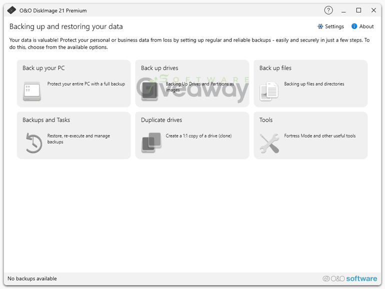O&O DiskImage Premium 21 (100% Discount) 1 O&O DiskImage Premium 21