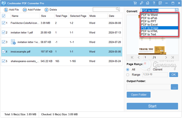 giveaway coolmuster pdf converter pro main screenshot