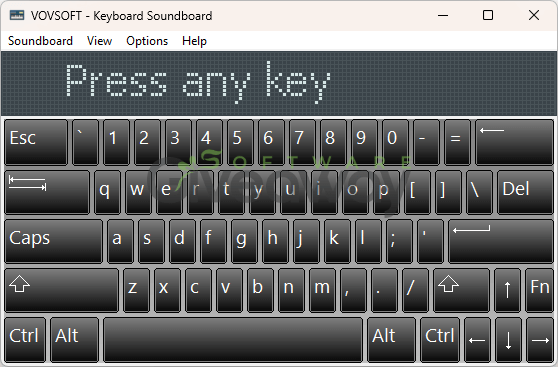Vovsoft Keyboard Soundboard 