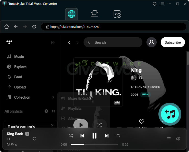 TunesMake Tidal Music Converter 