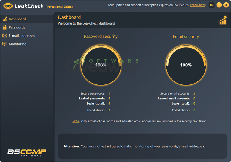 ASCOMP LeakCheck Professional (100% Discount) 1 ASCOMP LeakCheck Professional