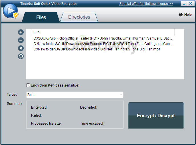 ThunderSoft Quick Video Encryptor (100% Discount) 1 ThunderSoft Quick Video Encryptor