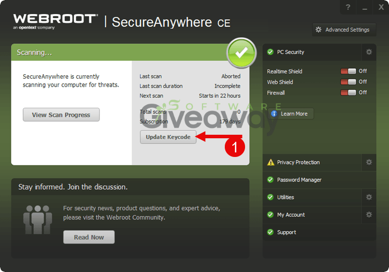 Webroot SecureAnywhere AntiVirus
