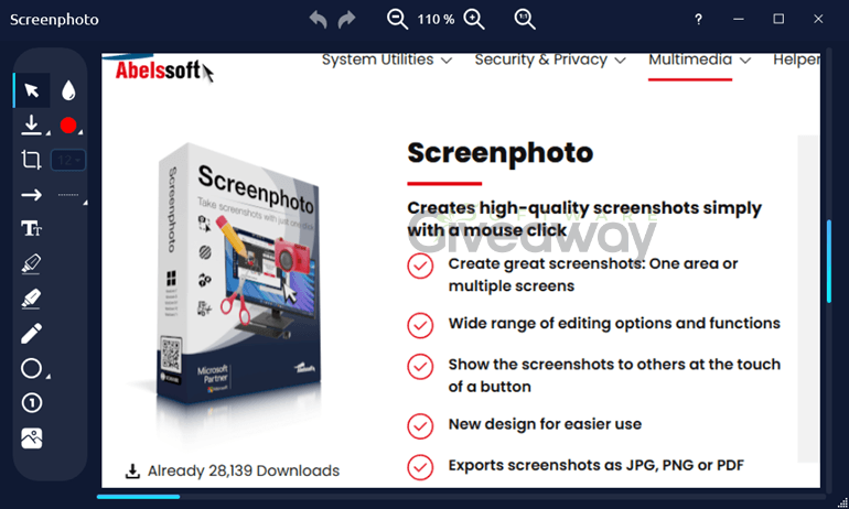 Abelssoft Screenphoto Main Screenshot
