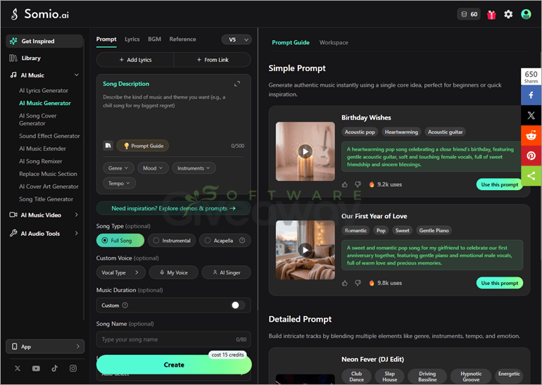 Somio AI Music Generator (100% Discount) 1 Giveaway Somio AI Music Generator Key Free